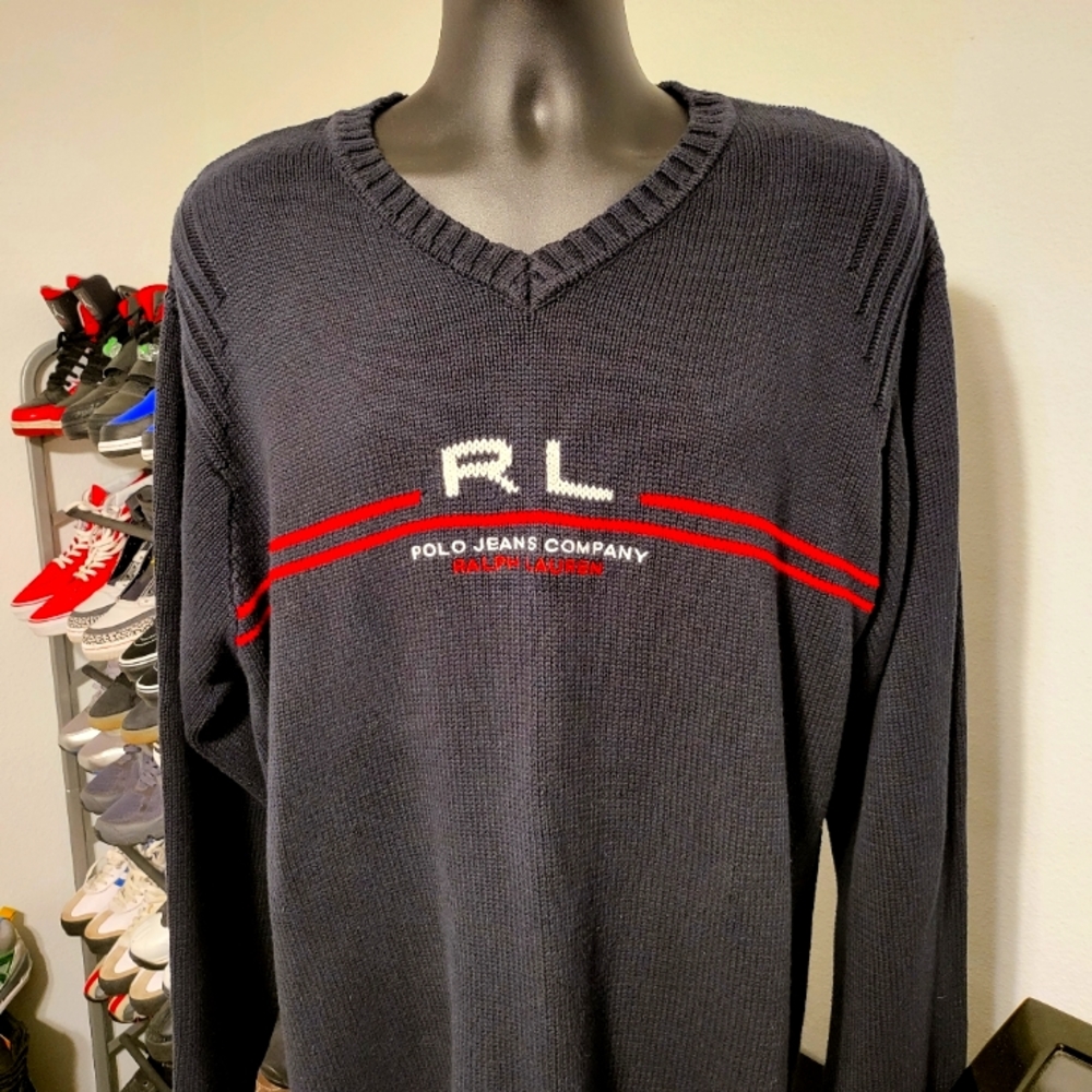 XL Men's Ralph Lauren Polo V Neck  Sweater